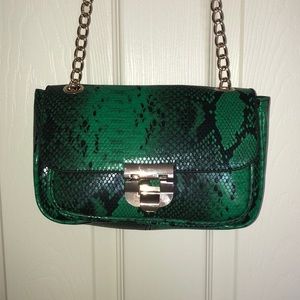 Faux snake print purse NWOT